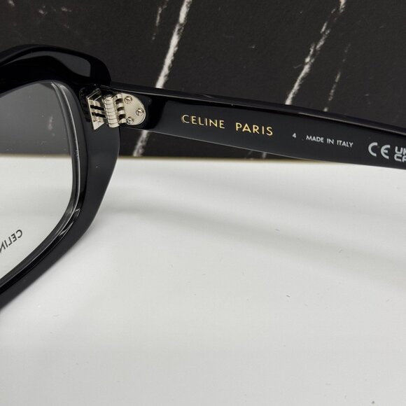 NEW CELINE CL50156I 001 BLACK WOMEN EYEGLASSES CELINE - Picture 6 of 7